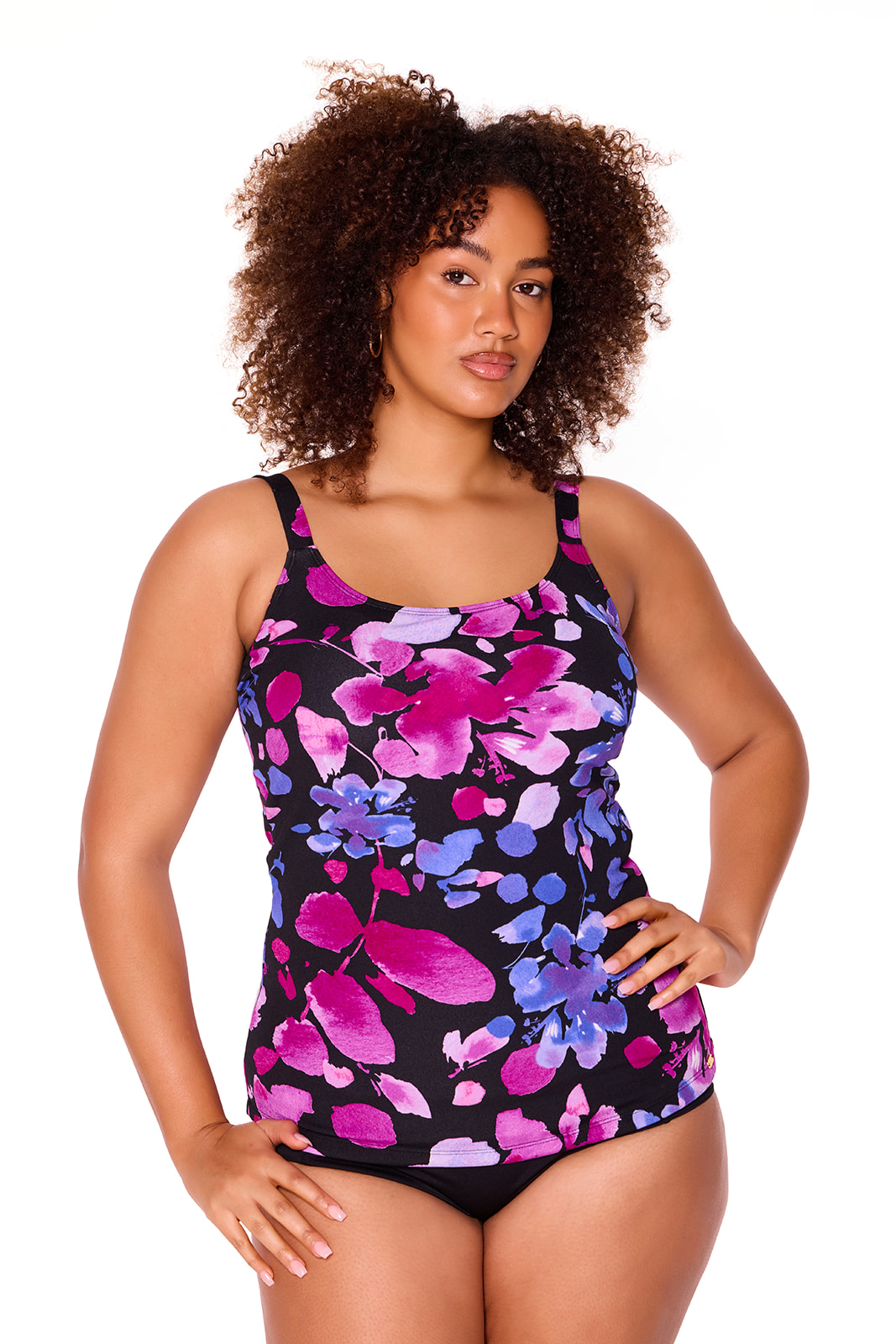 Level Six Women's Clearwater Tankini Top - Small - Ink Confetti main image 0